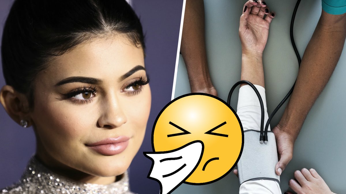 Kylie Jenner har lagts in på sjukhus.